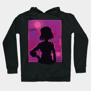 Anime Girl Looking outside Hoodie